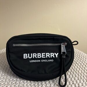Burberry black unisex belt bag